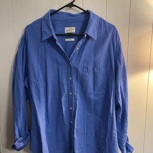 Universal Thread Casual Blue Button Down Shirt XXL